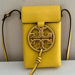 Tory Burch - yellow cell phone bag